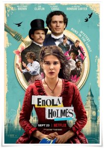 Film poster: “Enola Holmes” dir. Harry Bradbeer (2020)