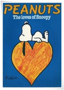 Book cover: “Peanuts: The Loves of Snoopy” by Charles M. Schulz (Hodder & Stoughton, 1978)