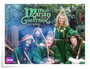 TV poster: “Maid Marian and her Merry Men, Series 1” by Tony Robinson; dir. David Bell (BBC, 1989)