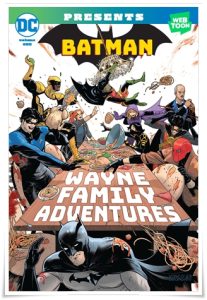 Graphic novel cover: “Batman: Wayne Family Adventures, Volume One” by CRC Payne; ill. Starbite (DC Comics, 2023)