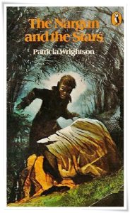 Book cover: “The Nargun and the Stars” by Patricia Wrightson (Hutchison Junior, 1973 / Puffin, 1975)