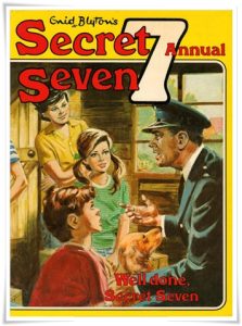 Book cover: “Enid Blyton’s Secret Seven Annual: Well Done, Secret Seven” (Purnell, 1979)